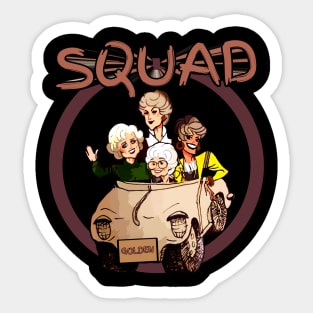 Squad girls mature Sticker